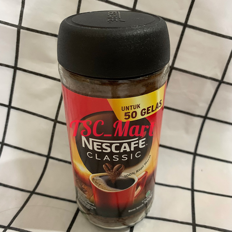 

Kopi Nescafe Classic 100gr / untuk 50 gelas / Kopi / Hitam / Nescafe / Classic / 100gr / untuk / 50 / cangkir / gelas / Halal / Robusta / Blend / Bubuk / botol / kaca