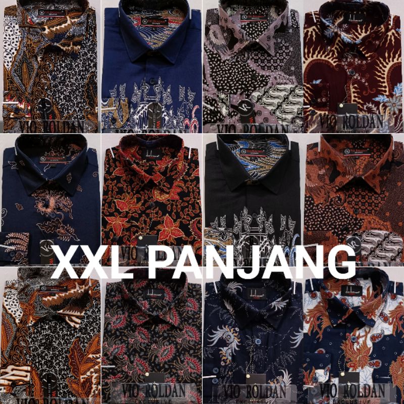 VIO ROLDAN Batik Pria Big Size XXL Reguler Lengan Panjang