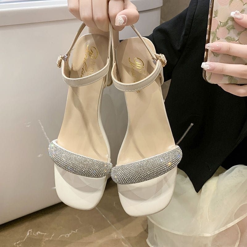 MYSTYLE Hyuna Korea Design Sandal Heels Fashion Wanita Import