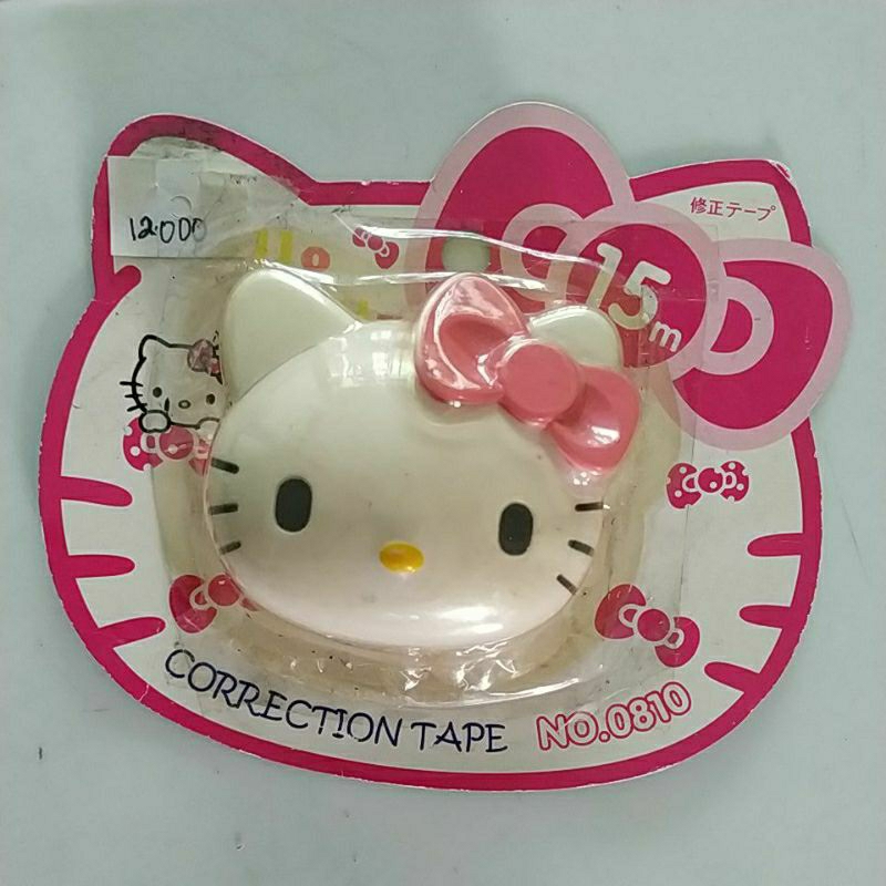 

correction tape bentuk kepala hello kitty