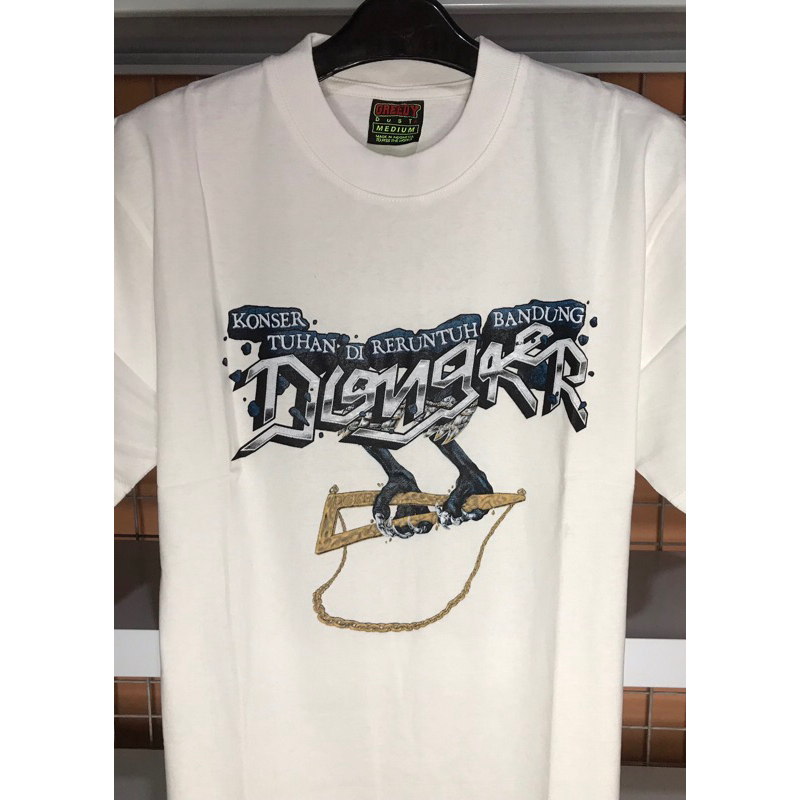 Dongker - Konser Tuhan Di Reruntuh Bandung Tshirt - White | Baju Band Original