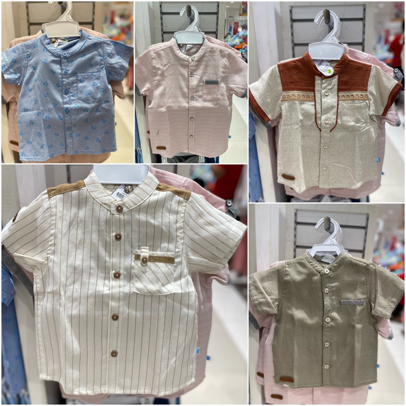 Kemeja koko anak/balita laki-laki Pipiniko (6bulan-3tahun)