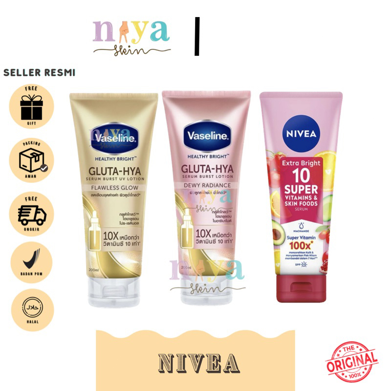 BPOM FREE GIFT BODY LOTION TMCO NIVEA 10 Super Extra Bright Herborist body serum READY SYB PELLING GEL ALOEVERA FACIAL GLOWING | SYB CHARCOAL | SYB MILK SNAIL