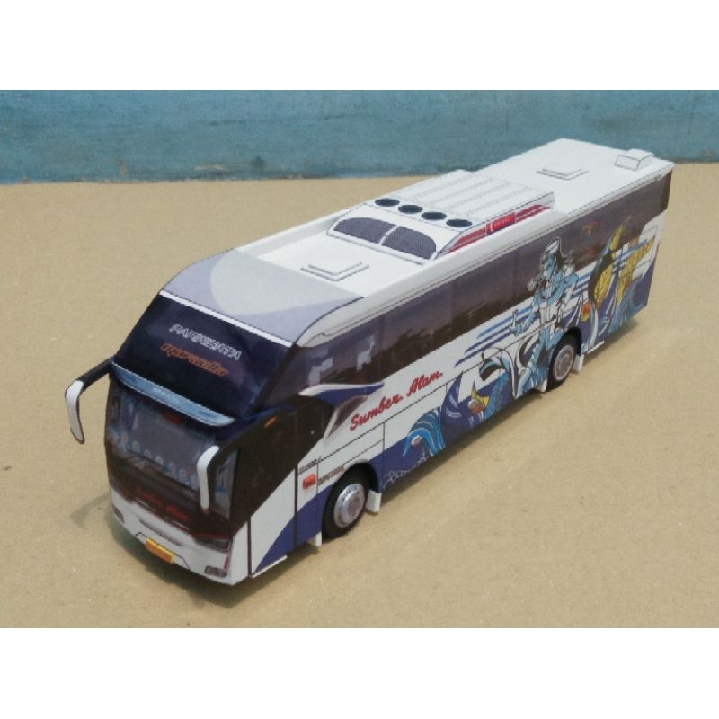 Miniatur Bus Sumber Alam Dolalak Terbaru Skala 50