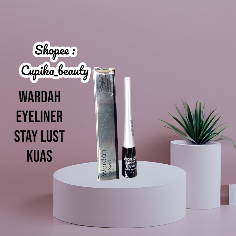 [ic.x] wardah eyexpert staylast eyeliner liquid 3,5 gr -- wardah eyeliner liquid staylast