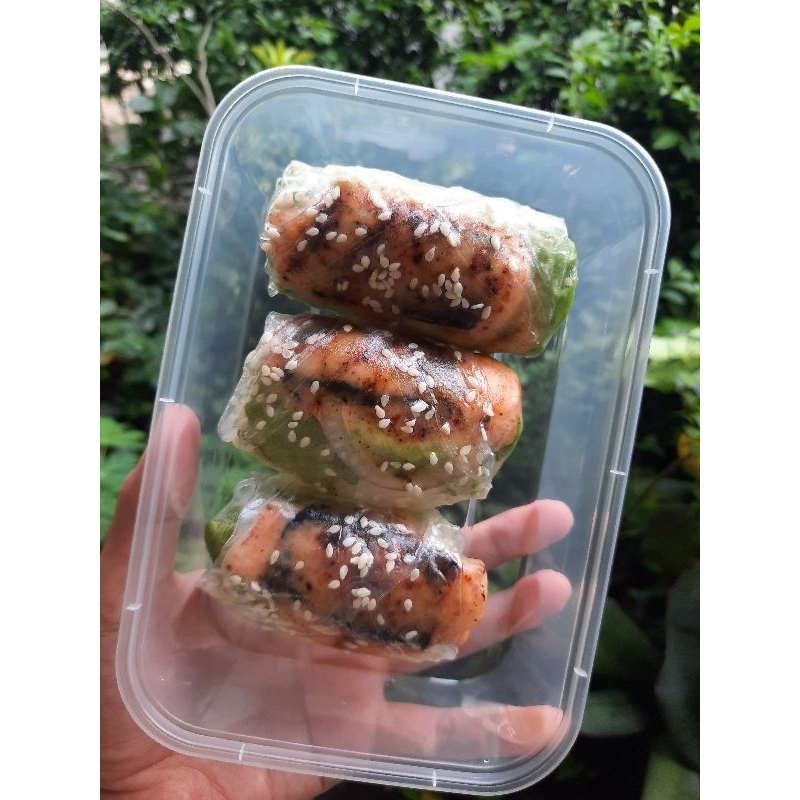 

springroll salmon mentai