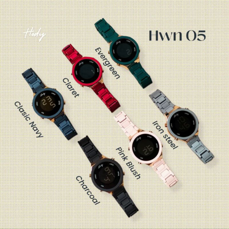 Hody Watch HWN 05 Jam Tangan Wanita Digital Watch Classic (FREE Hard Box) Original Hody