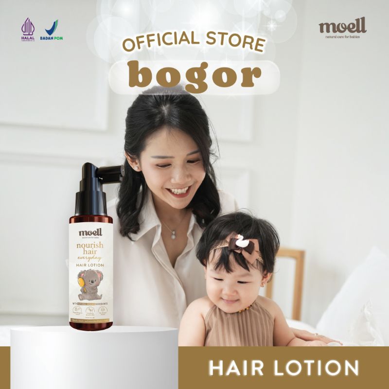 Moell Hair Lotion Bayi 100ml | Nourish Hair Everyday | Natural