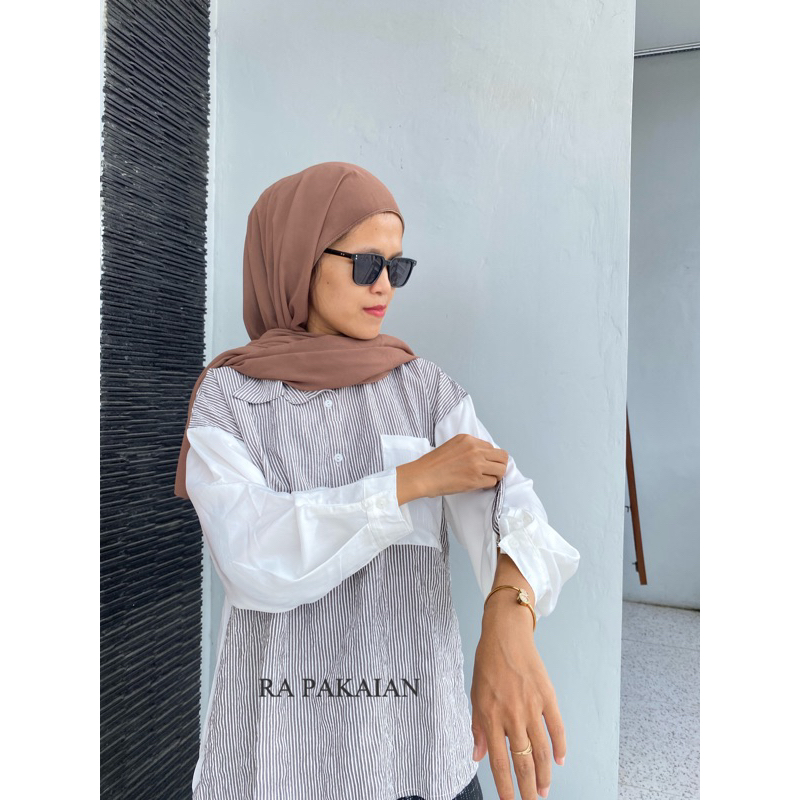 KEMEJA CASUAL / KEMEJA REGLENG HIJAB /KEMEJA WANITA