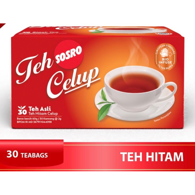 

TEH SOSRO celup isi 30 teabags
