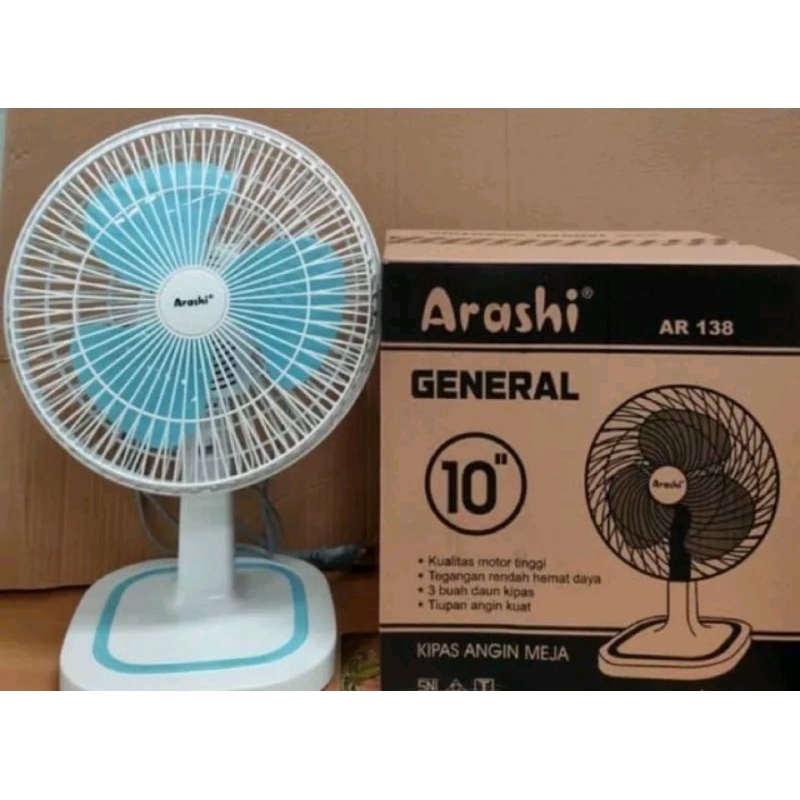 Kipas Angin Meja/Duduk 8 Inchi Desk fan Arashi General fan AR-138