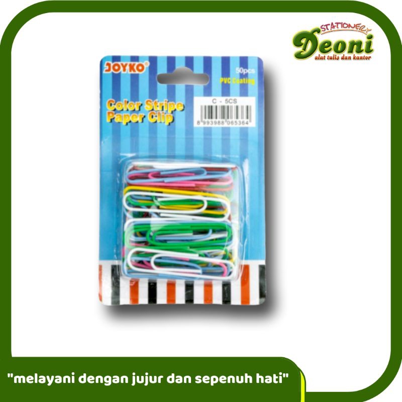 

Joyko Paper Clip Warna No. 5 Jumbo