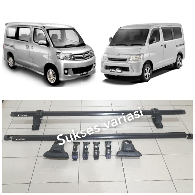 Crossbar Platinum Kaki Rack Platinum Kaki Rack Atas Mobil Khusus Daihatsu Granmax Luxio