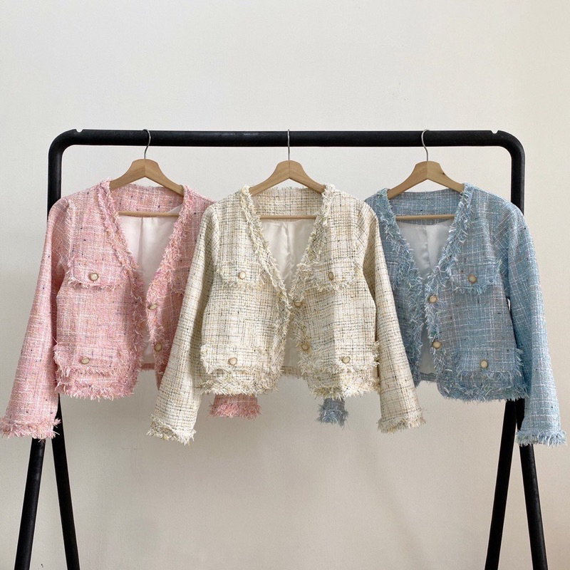 BLAZER TWEED KOREA | BLAZER MEWAH