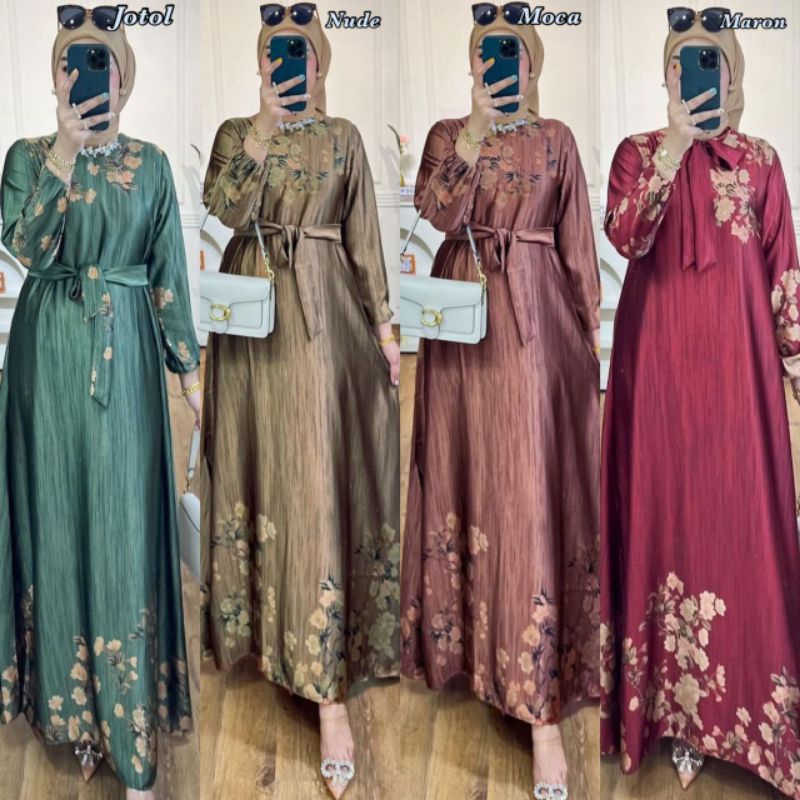 Wilona Dress Gamis silk premium