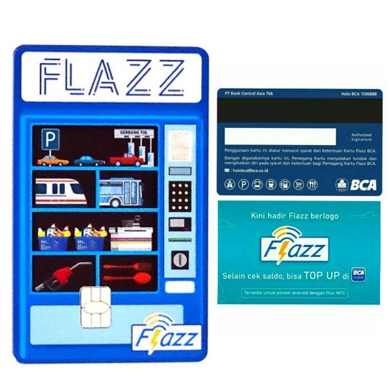 Flazz BCA Gen 2 /Gen2 - Desain / Gambar Kartu Random (Acak) ORI /Like eTOLL eMONEY Tapcash or Brizzi