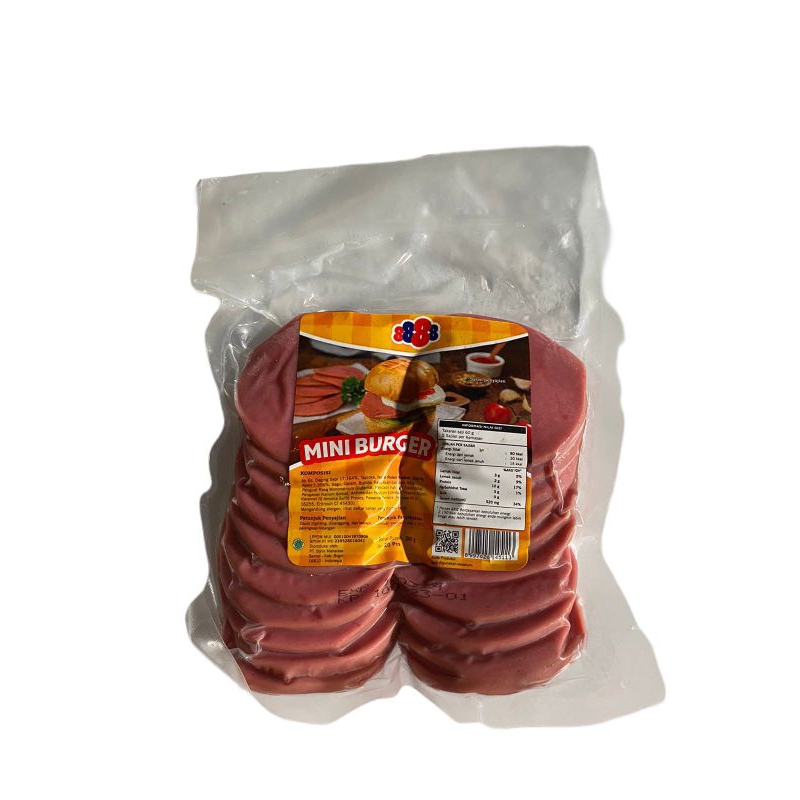 

BEEF BURGER 888 ISI 20 280 GR | DAGING SAPI BURGER MINI
