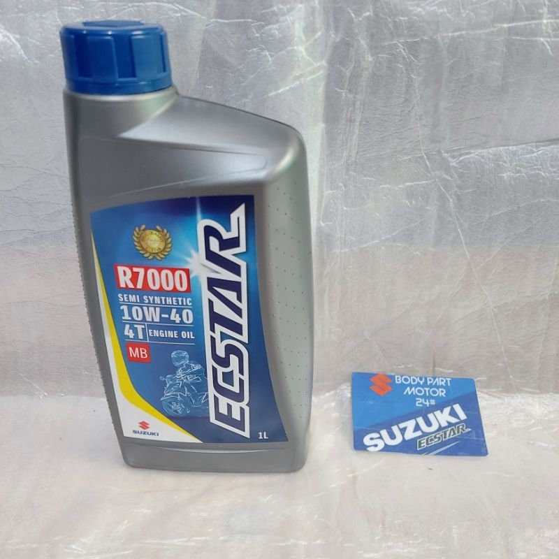 SGO ECSTAR OLI MESIN 1LITER 10/40 MATIC SPIN SKYWAVE HAYATE SKYDRIVE 125 ORIGINAL SUZUKI