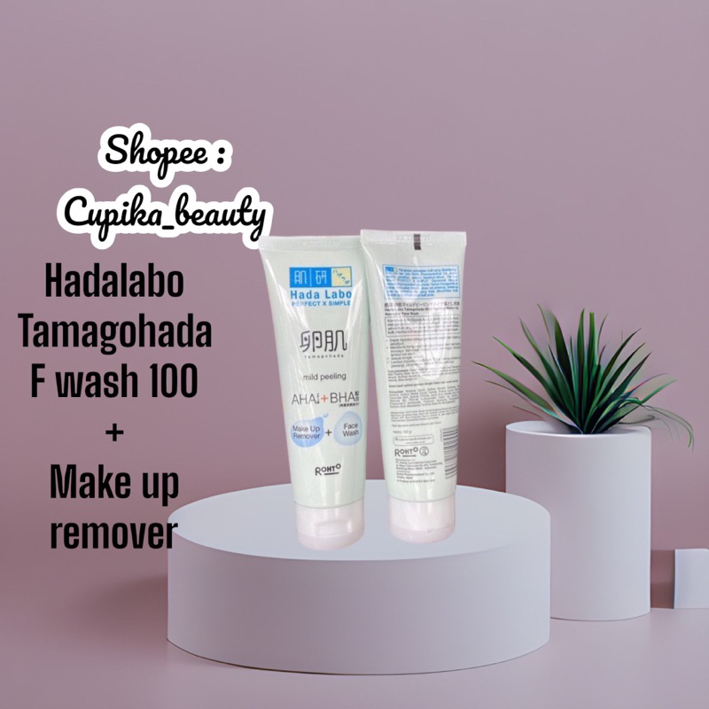 &lt;ip.x&gt; { 100 gr } hada labo tamagohada face wash + make up remover -- sabun wajah hada lano tamagohada + make up remover