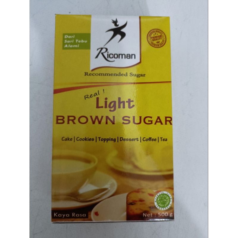 

Ricoman Light Brown Sugar 500gr