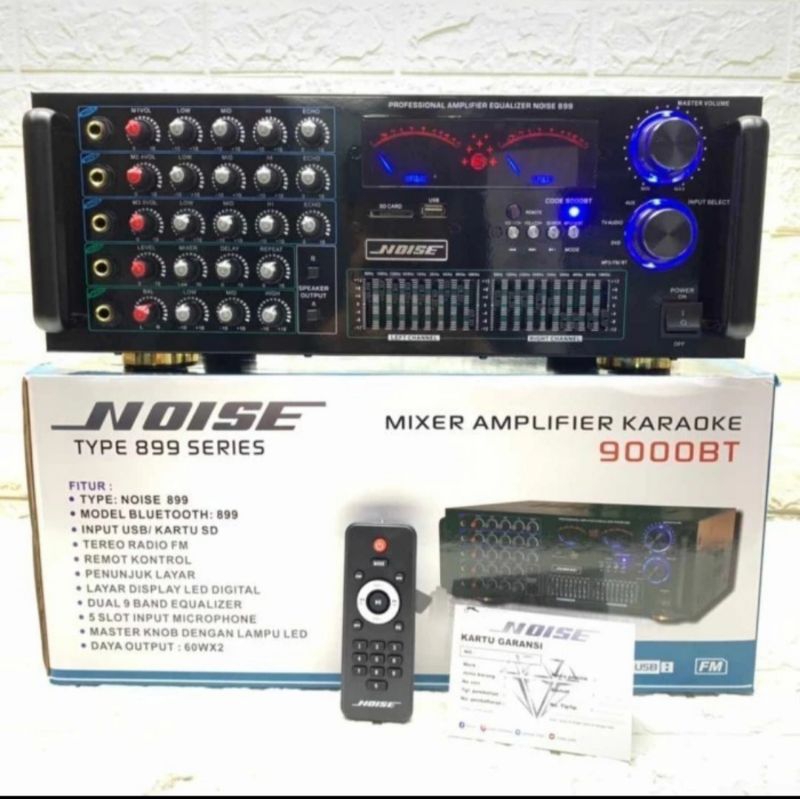 power amplifier karaoke Noise 9000BT / 9000 BT original bisa bluetooth