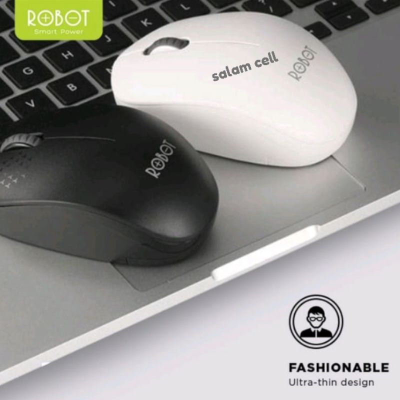 Mouse Wireless Robot M210 2.4G Mouse Bluetooth Original Garansi Resmi