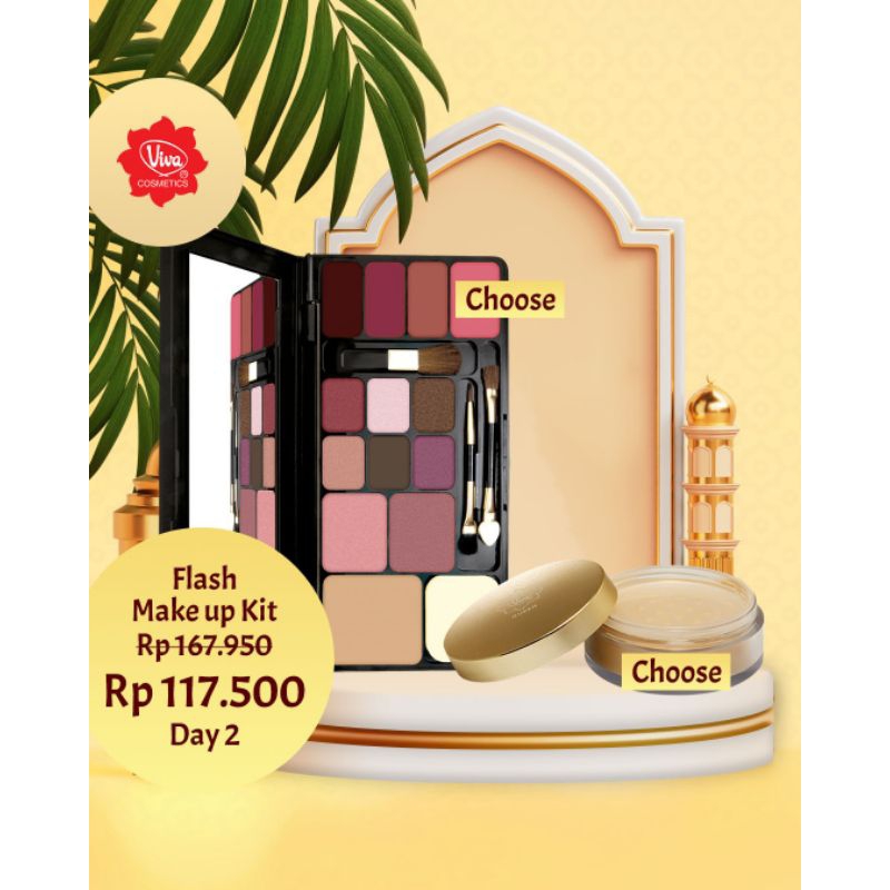 Paket 1 Make Up Kit _(bisa pilih varian)_1 Shimmering Loose Powder _(bisa pilih varian)_