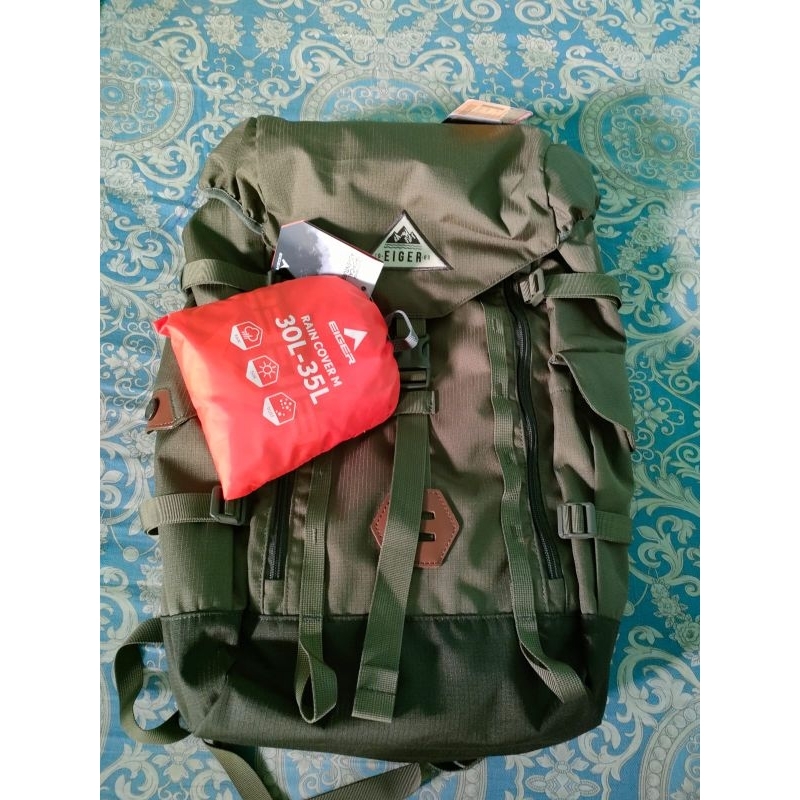 eiger migrate rucksack 35 liter free rain cover