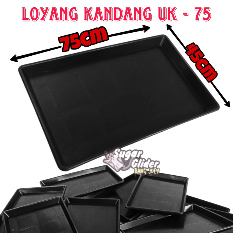 LOYANG LENGSER KANDANG POT RUMPUT GANDUM WADAH TATAKAN KOTORAN KANDANG BASKOM UK 75 x 45