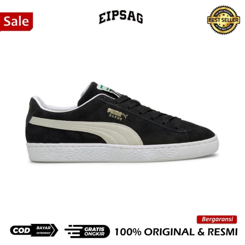 Puma Suede Classic Black White RESMI ORIGINAL