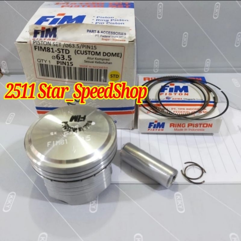 Piston FIM 81 Dome Mentah CB CBR150 Old MIO Tiger 63.5 64 64.5 65 Pen 15 Os Std 50 100 150