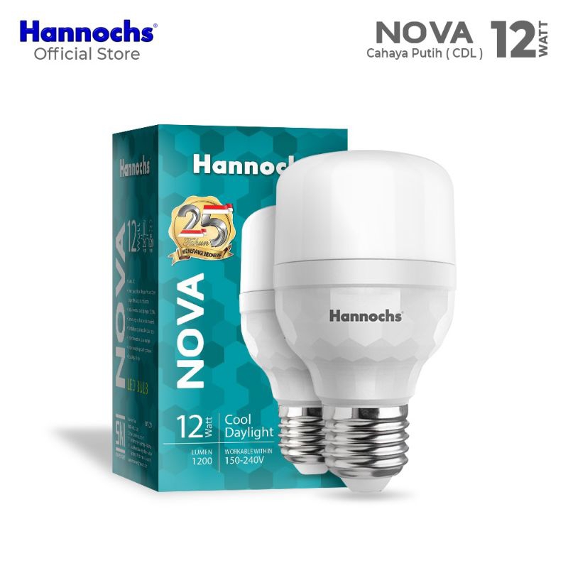 lampu hannochs hannoch NOVA 12w led cahaya putih