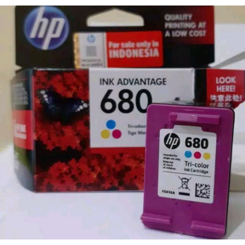 Cartride HP 680 bekas ori 680 warna