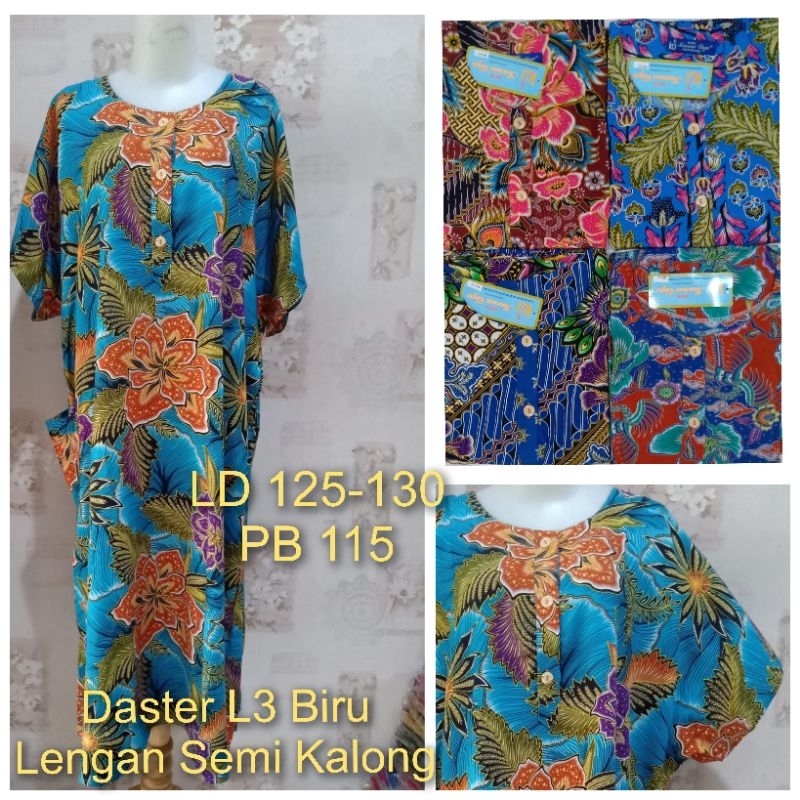 Kencana Ungu Daster L3 LD 125-130cm Label Biru