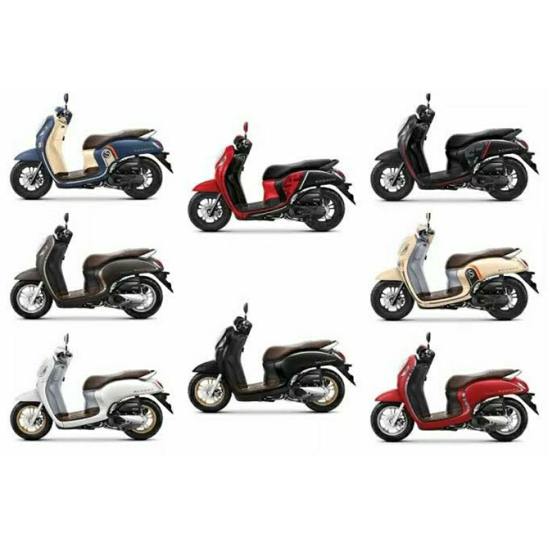 FULL BODY HALUS SCOOPY FI NEW 2020 2021 2022 2023 | COVER BODY SET SCOOPY NEW K2F HITAM | BODY HALUS SCOOPY NEW LED 2021 2022 2023 HITAM GLOSSY | MERK WIN