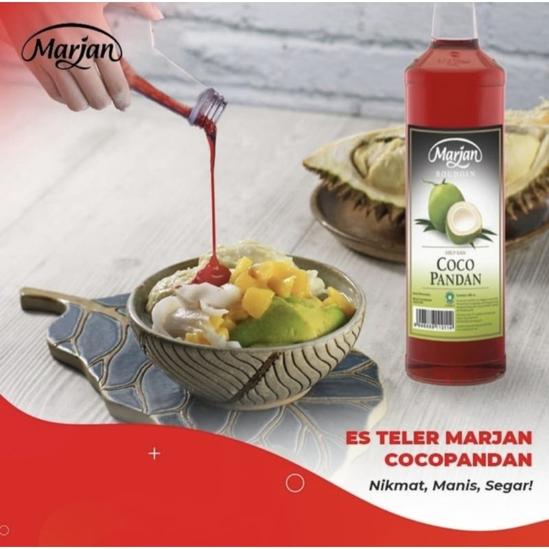 

Sirup Marjan Cocopandan Dan Melon Manis Segar 460ml Syrup