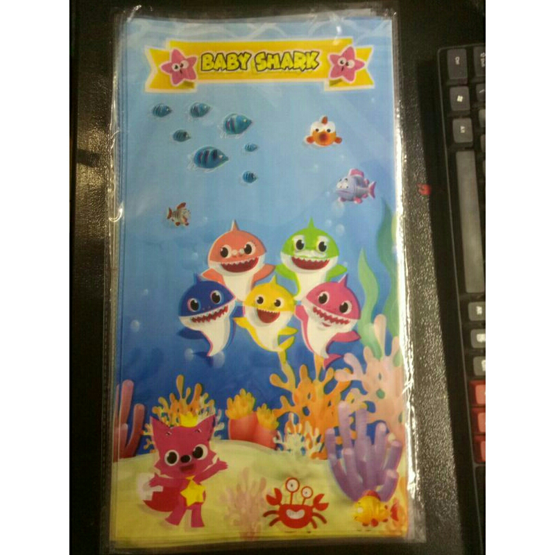 

OPP Ulta 22x40 10lembar Plastik Ulang Tahun Souvenir Snack Karakter Baby Shark