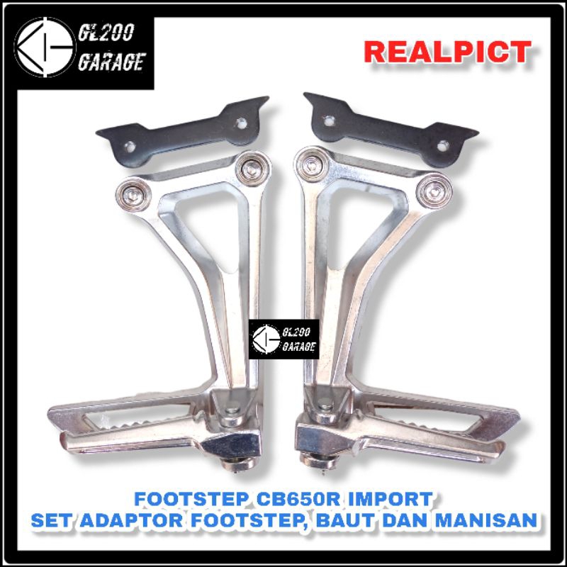 FOOTSTEP POSTEP FUSTEP BOSTEP PIJAKAN KAKI BELAKANG CBR650 CBR650 CBR650F IMPORT CHINA SET ADAPTOR F