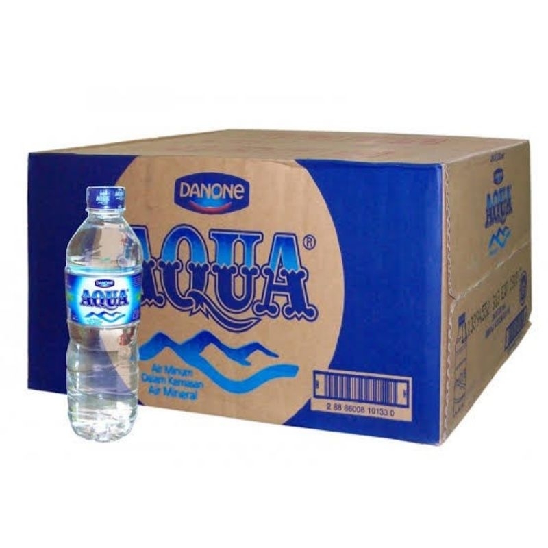 kardus/karton bekas aqua botol 600 ml uk 39x37x24 cm