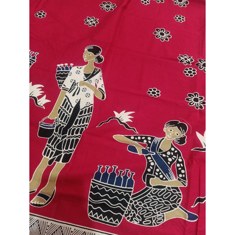 Kain batik solo karakter motif mbok jamu S