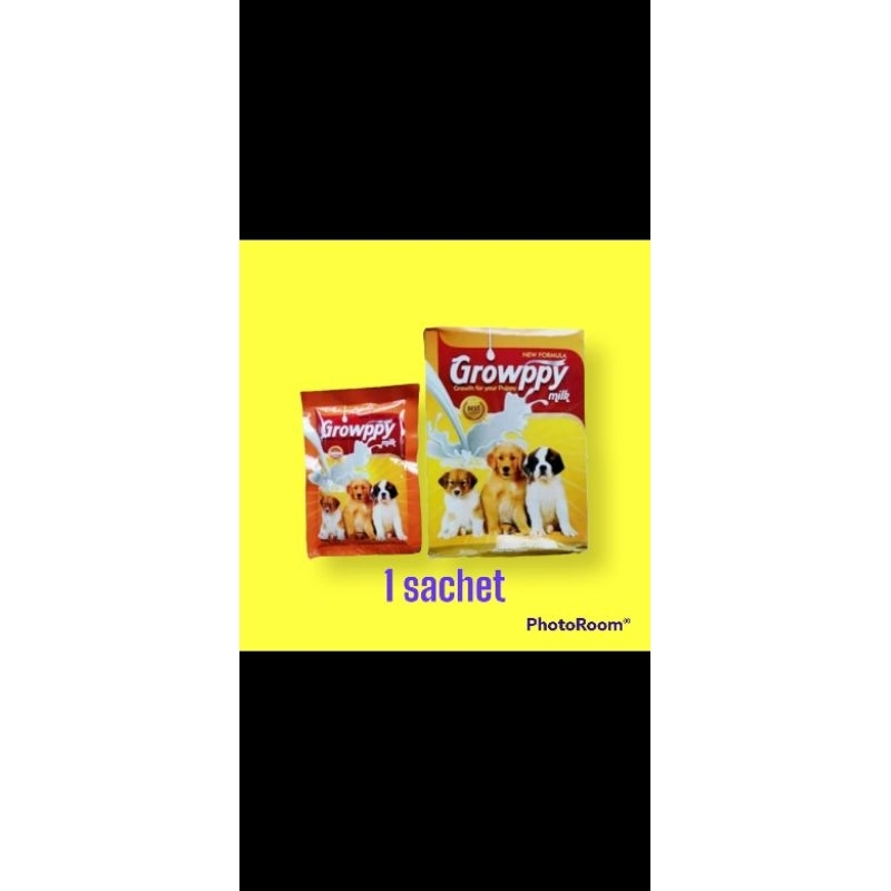 susu growppy 1 sachet susu anjing 30 grm