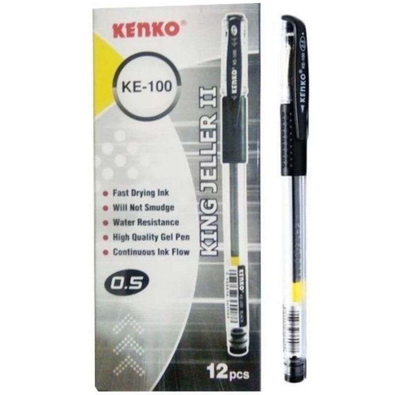 

Pulpen Gel Kenko King Jeller KE-100 1 LUSIN