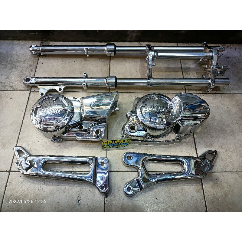 Paket rx king new shock depan bak kalter power postep full crome