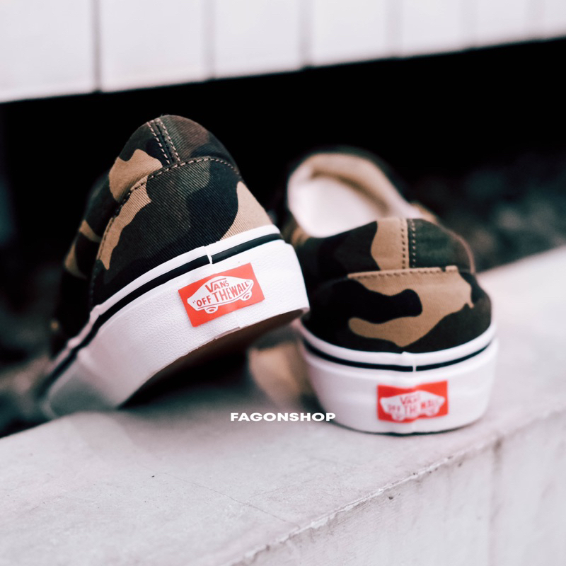 VANS SLIP-ON WOODLAND/CAMO CLASSIC ORIGINAL 100%