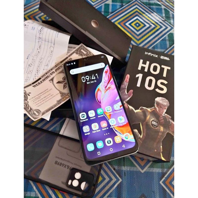 INFINIX HOT 10S 6/128 SECOND FULLSET MULUS