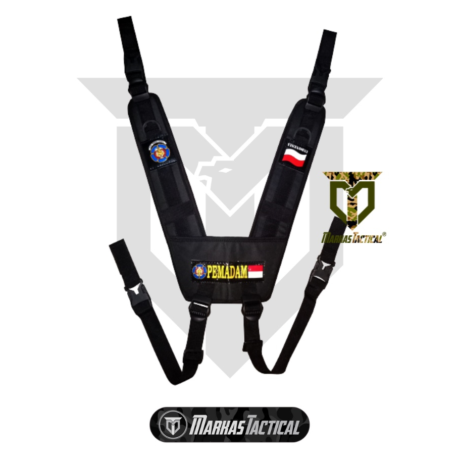 TERLARIS Sabuk Ikat pinggang Dahrim Damkar / Dahrim Pemadam / Dahrim Hitam Damkar / Dahrim Black