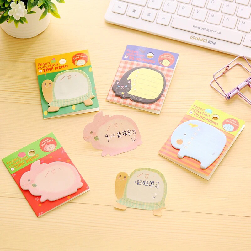 READY STOCK BISA COD - MEMO PAD STICKY NOTE KERTAS TEMPEL CATATAN PESAN INDEK PEMBATAS BUKU PENANDA POST-IT KARAKTER KARTUN HEWAN LUCU DESAIN ANAK PEREMPUAN KAWAII GAYA DIARY CEWEK KPOP KOREA FANCY ELEGAN MURAH PREMIUM IMPOR AESTHETIC JURNAL DEKORASI DIY