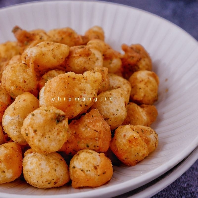 

200gr Siomay mini snack siomay kering bumbu asin gurih pedas daun jeruk