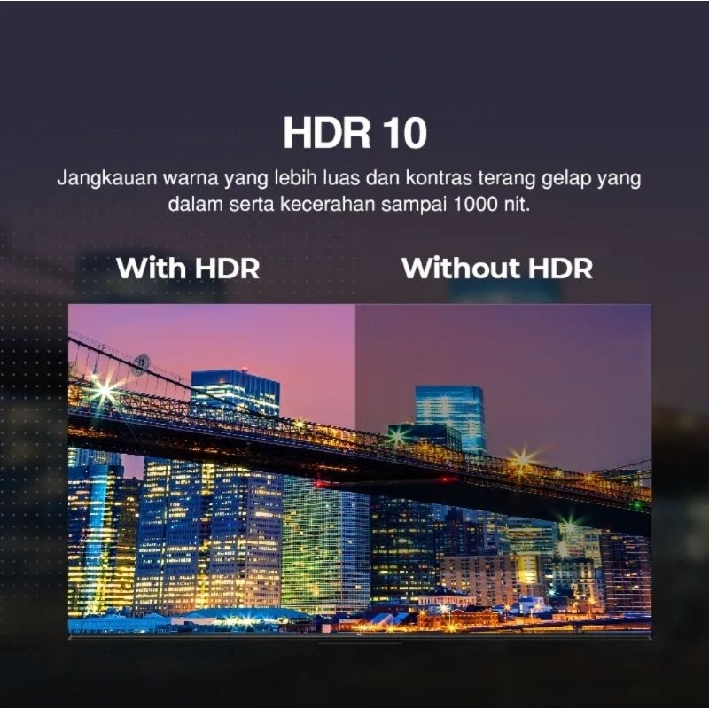 TCL 50A28 Smart TV 50 Inch Google TV 4K UHD HDR 10 Garansi Resmi