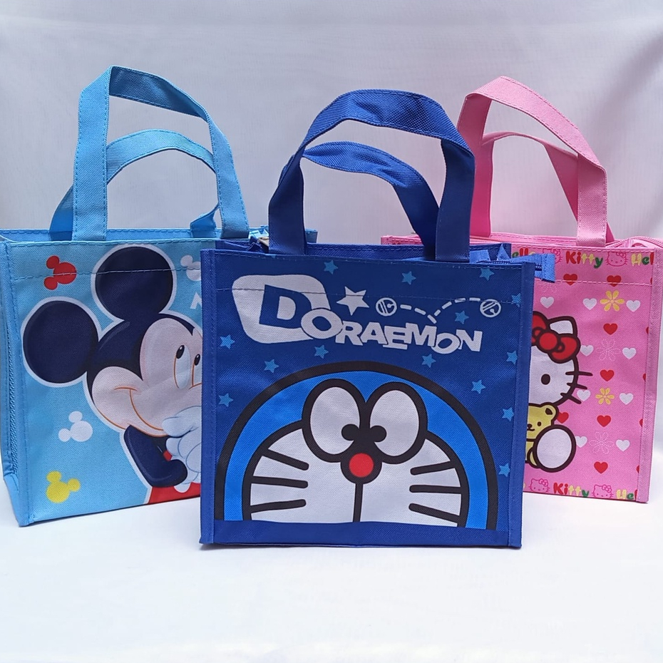 Tas Bekal Lunch Bag Motif Kartun Anak Multifungsi Serbaguna Tempat Penyimpanan Makanan Azgalery TB-08-TBK